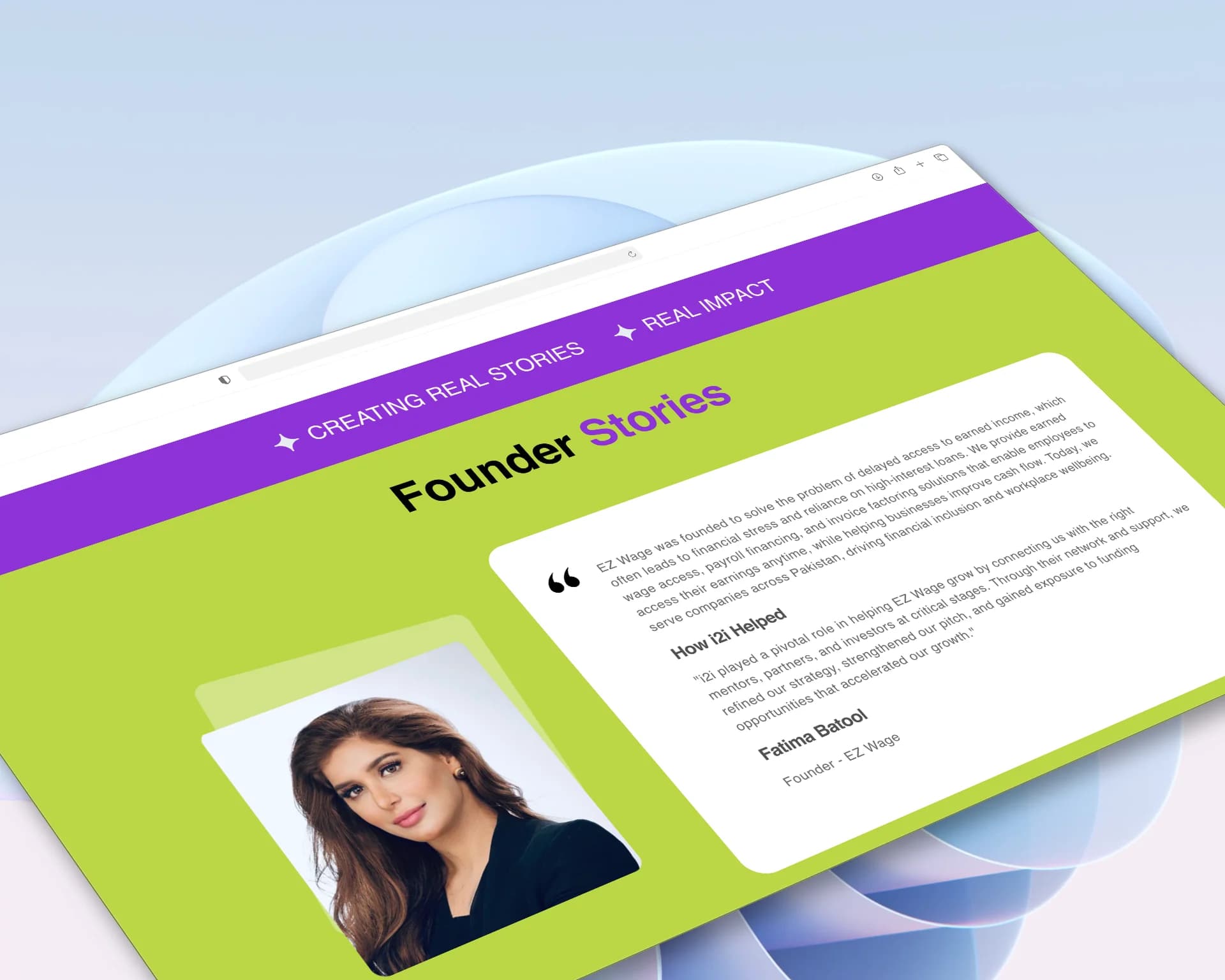 Startup Community Website Development — view 4