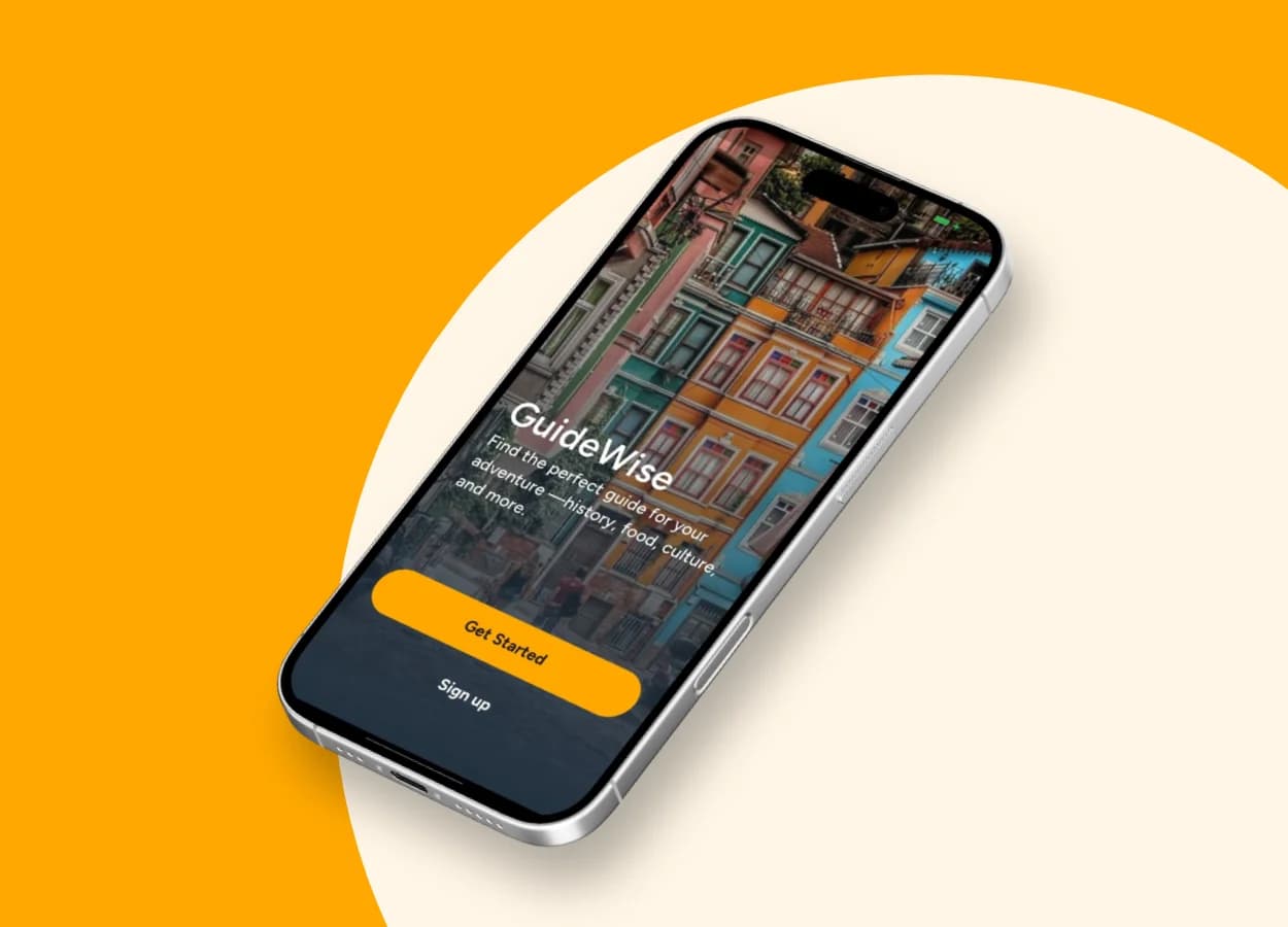 GuideWise – Tourist & Local Guide Mobile App Development — view 2