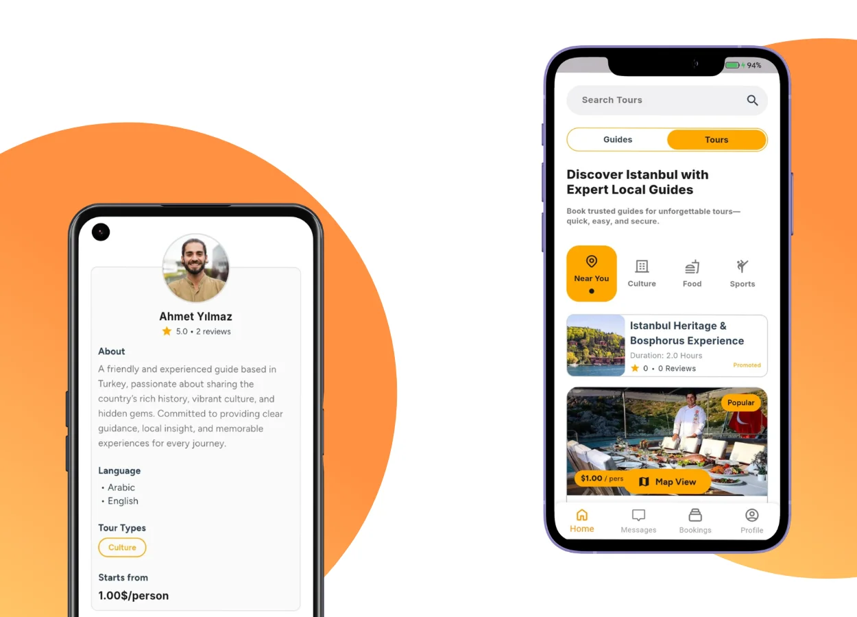 GuideWise – Tourist & Local Guide Mobile App Development — view 3