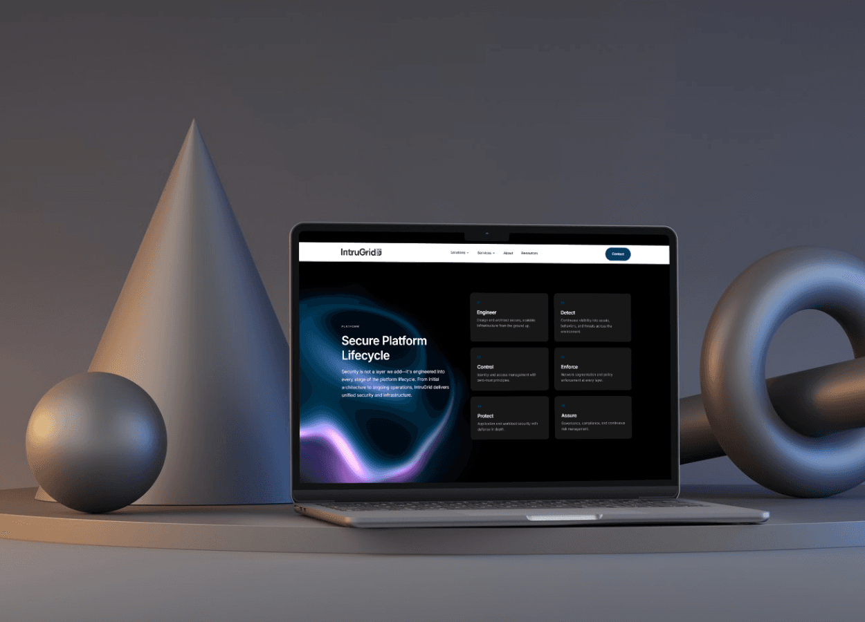 IntruGrid – Cybersecurity & Platform Website — view 2