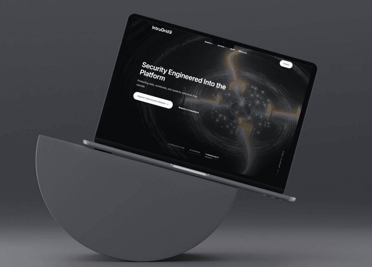 IntruGrid – Cybersecurity & Platform Website — view 1